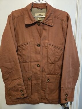 Woolrich Women's Rust-Brown Cotton Utility Jacket Size M